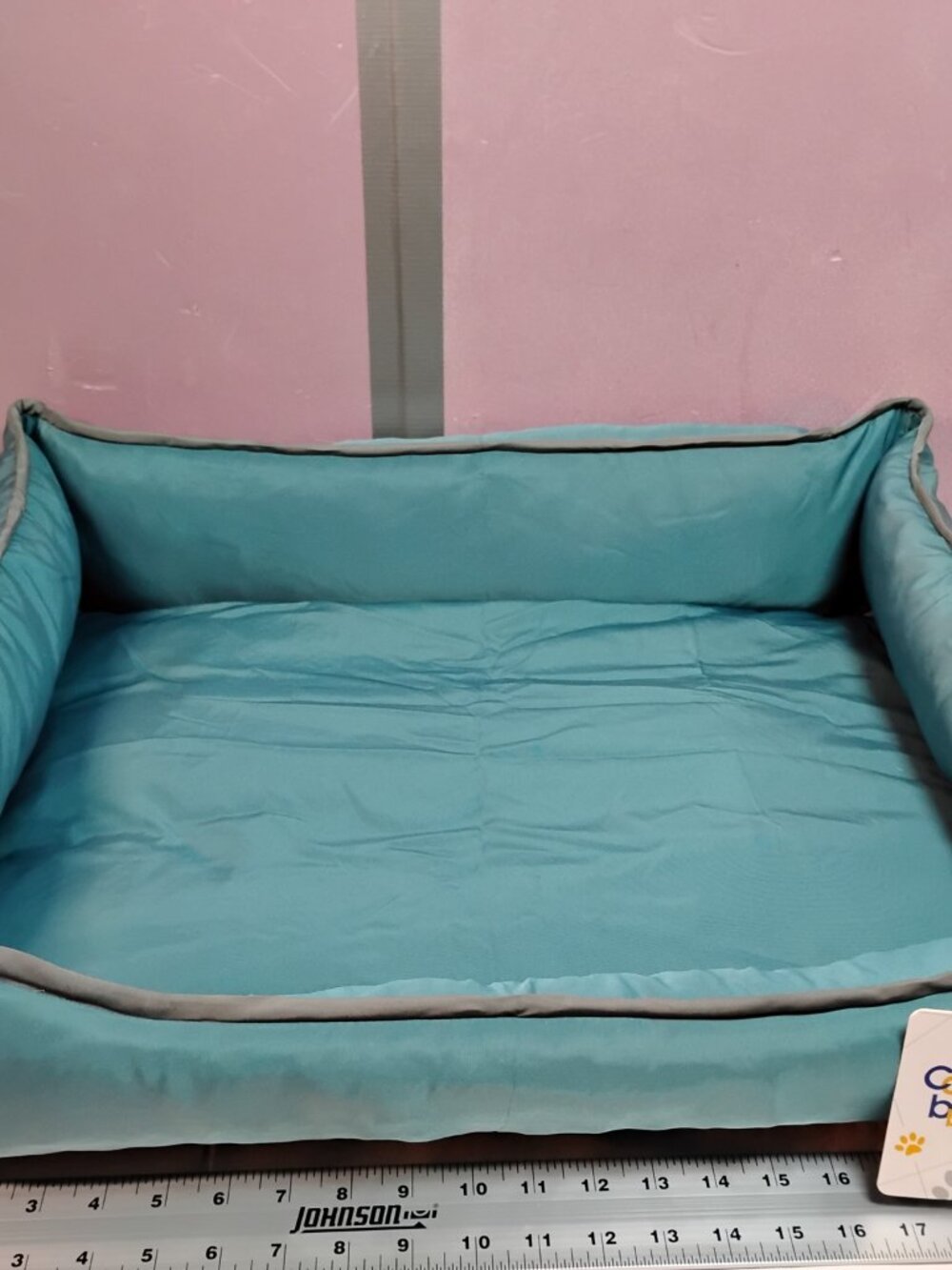Cabbay Waterproof Dog Bed Pet Cushion Teal Washable Rectangle Crate Bed 22x17 - Picture 2 of 5